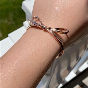NWOT Kate Spade Rose Gold Bow Bracelet